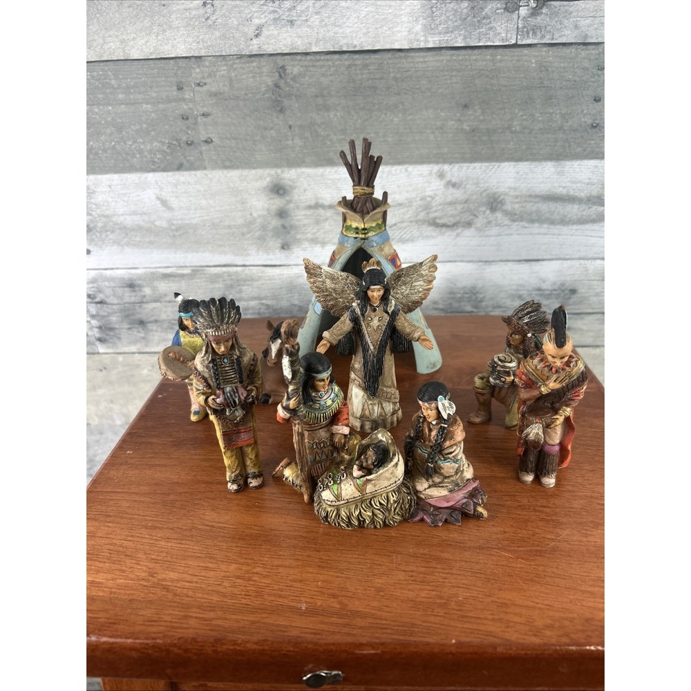 Vintage Collections Etc Southwest Native American Resin 7 Piece Set 2010